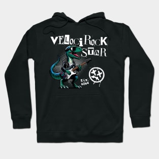 Veloci Rock Star Dinosaur Rockstar Hoodie